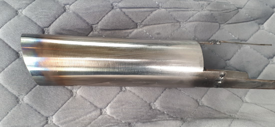 Отпилил,приварил, обжег.