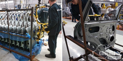 В цехе сварки на заводе БелДжи (BelGee), г. Борисов, Беларусь