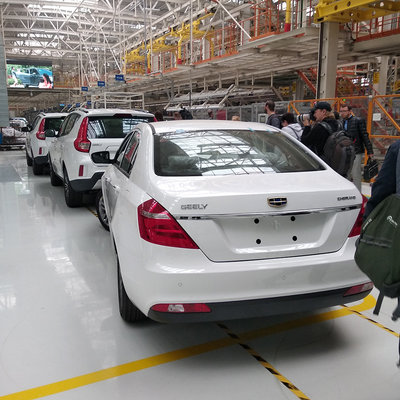 Тестовый экземпляр Geely Emgrand 7 в цеху Сборки завода БелДжи (14.09.2018)