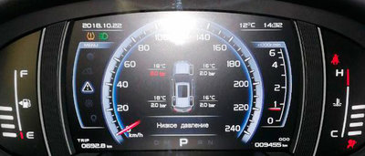Система TPMS Geely Atlas Luxury в действии