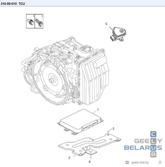 TCU GEELY EMGRAND X7 NL-4. 3055001100 ДАТЧИК ВКЛЮЧЕНИЯ АКПП GEELY